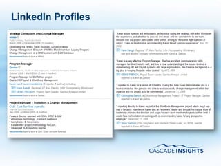 LinkedIn Profiles




4/26/2011           48
 