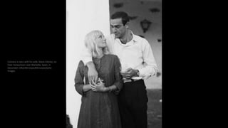 Connery is seen with his wife, Diane Cilento, on
their honeymoon near Marbella, Spain, in
December 1962.Mirrorpix/Mirrorpi...