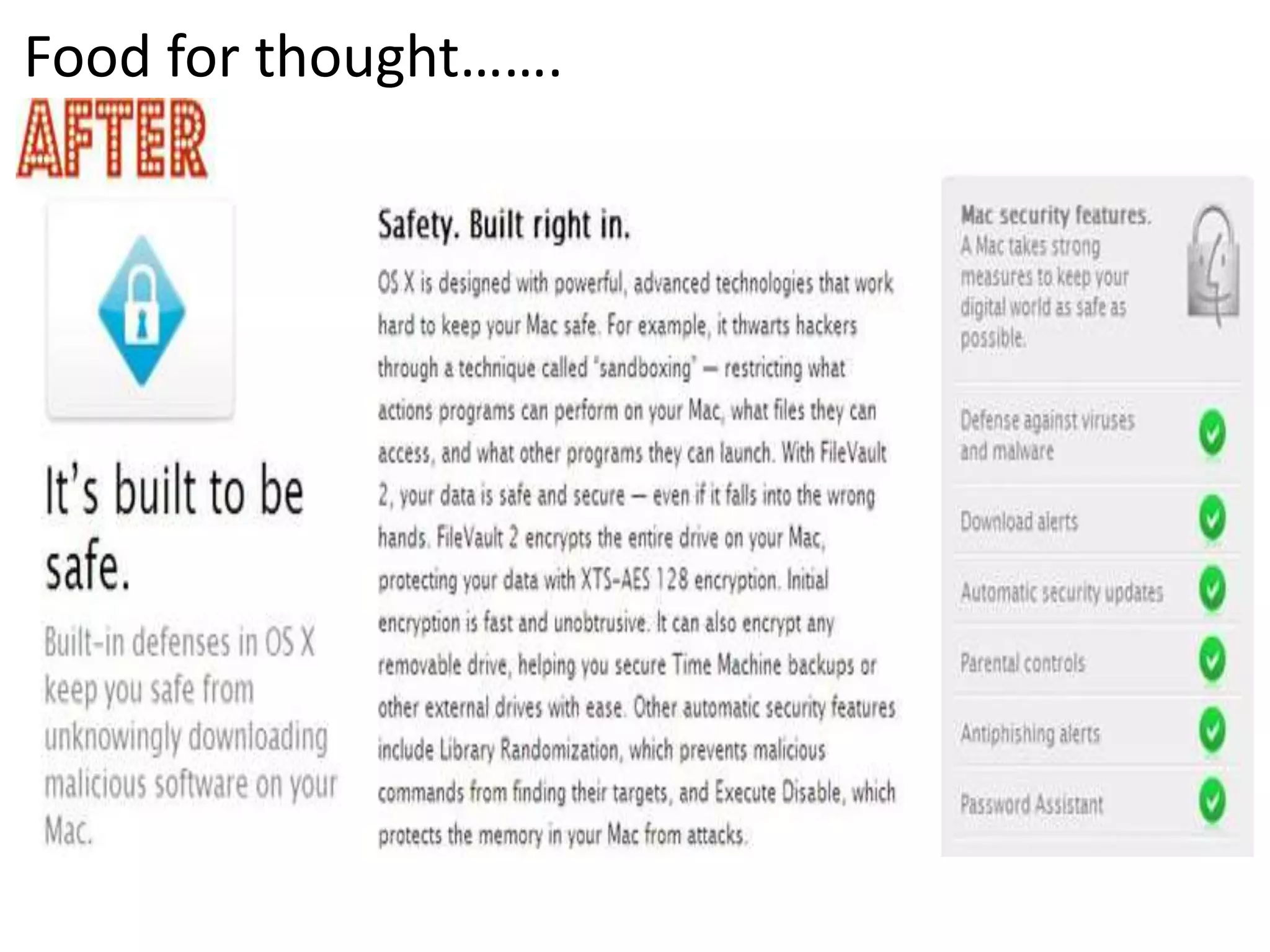 Food for thought……. 
 