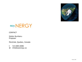 Project SEANERGY Foundation Brief