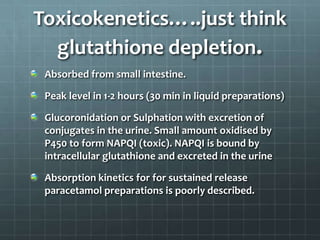 Sean Kelly on Paracetamol Toxicity | PPTX
