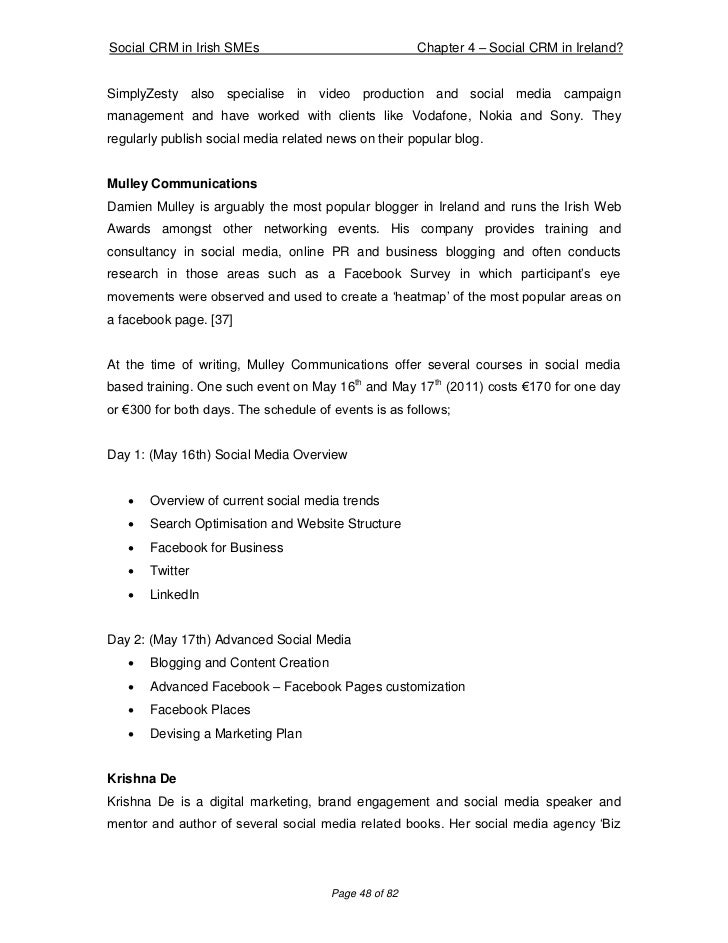 Dissertation training in sme