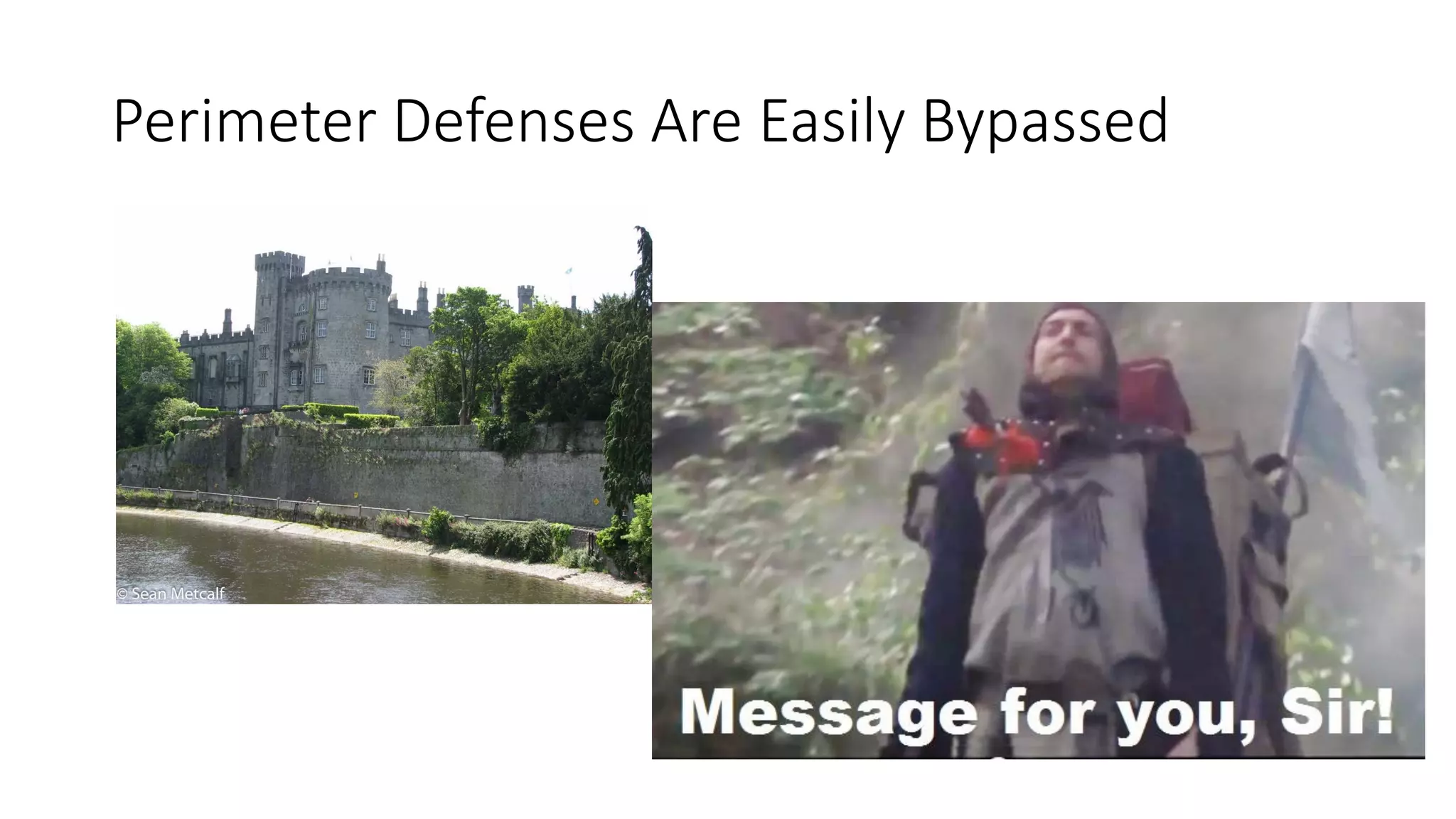 Perimeter Defenses Are Easily Bypassed
 