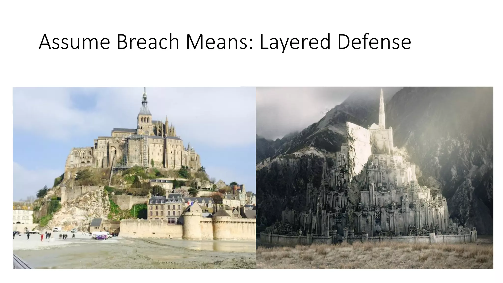 Assume Breach Means: Layered Defense
 