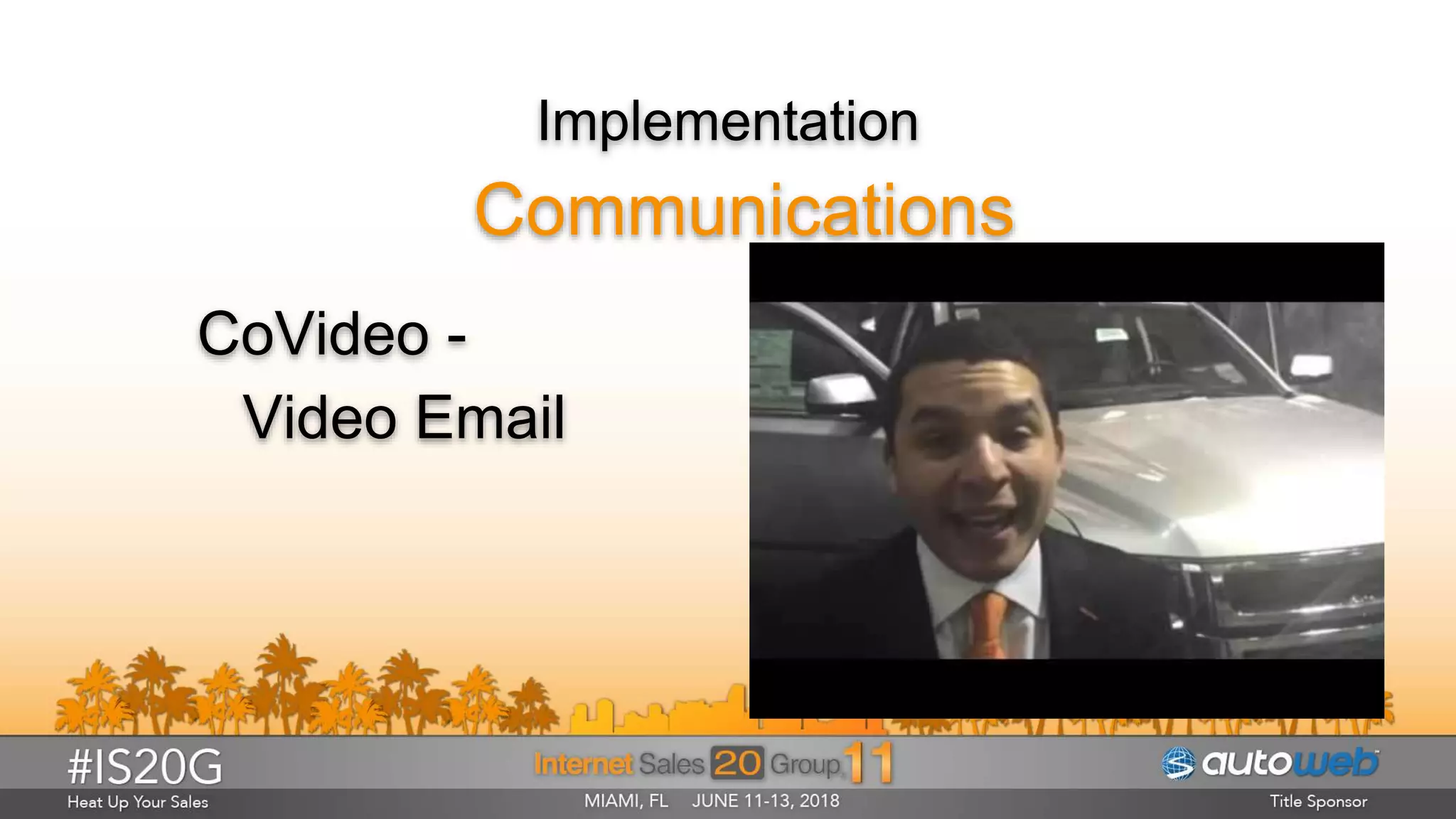 Implementation
Communications
CoVideo -
Video Email
 