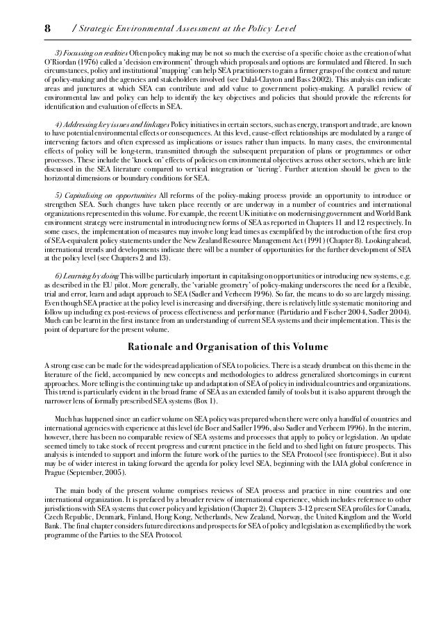 Simple Essays For High School Students Strategic Environmental Assessment At The Genetically Modified Food Essay Thesis also Top English Essays Strategic Environmental Assessment At The Policy Level Recent Progre Personal Narrative Essay Examples High School