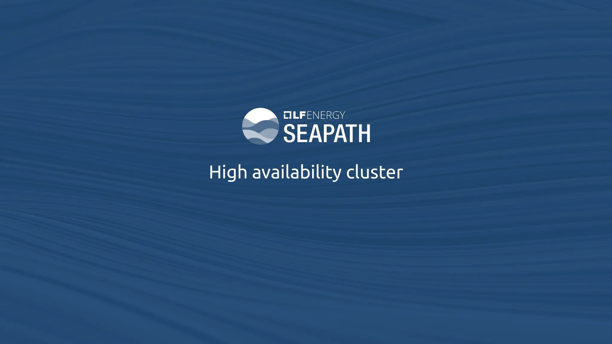 High availability cluster
 
