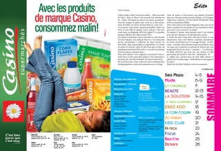 Chers lecteurs,
Soldes, soldes, soldes ! Encore les soldes….Elles sont enfin
là! Folies , folies et folies! Cette période tant attendue est
là… Enfin ! Du baume au cœur et les envies se réalisent :
envie de changer de garde-robe, envie de se faire plaisir,
envie de s’offrir cet article de luxe dont on a tant rêvé…
Le Sea plaza, votre centre commercial préféré, réalise vos
rêves et vous offre le monde, à prix cadeaux ! Des prix
cassés pour un shopping 100% pur plaisir!!! Les grandes
marques affichent des rabais jusqu’à 70% !
Les soldes ne pouvaient mieux coïncider en cette période
de Saint Valentin. Une aubaine dirait-on ! Les amoureux
auront certainement l’ embarras du choix devant ces
merveilles, jadis inaccessibles et aujourd’hui à la portée
de toutes les bourses. Quoi de plus beau que de faire un
shopping exclusif pour l’être aimé ? L’ occasion se présente
dans nos espaces commerciaux !
Dans cette édition, votre magazine vous propose des ar-
ticles chocs et chics pour faire plaisir à votre partenaire à
l’occasion de cette fête mythique, devenue incontourna-
ble au fil du temps. Ainsi, toutes les clés et solutions d’un
shopping glamour vous seront proposées avec un large
choix de tenues et d’accessoires qui plaisent forcément
dans nos rubriques mode et beauté. Mango, 123, Desigual,
Hugo Boss, Kaporal 5, ALDO, GEOX, DIAMOND Time
feront certainement l’affaire.
Notre seul credo au Sea plaza Magazine reste sans aucun
doute, ce plaisir de vous guider en vous facilitant la tâche,
pour tout ce qui concerne vos achats !
En parlant d’ amour, nous pensons aussi à nos enfants,
pour qui une rubrique a été spécialement conçue…
L’ amour de notre corps aussi, n’est pas en reste, et vous
découvrirez, dans cette édition, comment chouchouter
et se faire chouchouter par un massage Sensuel…et telle-
ment…enivrant. Vous trouverez aussi une Solution à tous
ces maux qui se pointent en période de froid et qui vous
empêchent d’avoir des nuits « normales ». La chronique
de Rabia DIALLO, qui nous sert une rêverie, la table
gourmande qui boostera votre libi…heumheum... Et
n’ oubliez pas, envoyez-nous les plus belles photos et
phrases de vos petits anges ! Félicitations à notre gagnant
du mois !
Bonne fête de Saint Valentin à tous les amoureux !
La Rédaction.
Sea Plaza
Mode
LA CHRONIQUE
BEAUTE
LA SOLUTION
LA TABLE GOURMANDE
IDEES KDO
LE COIN COQUIN
ACTU/NEWS
KIDS CLUB
HI-TECH
FOCUS
BIEN ÊTRE
DETENTE
Directeur de publication
Bassirou SONKO
Management / Finances
M. DIALLO
Rédactrice en Chef
Rabia DIALLO
Rédaction
Rabia DIALLO
Yacine SANÉ
Alexis TANGANA
Michéle KA
Ericka GUEYE
Directeur Artistique
Alioune TOURE
Infographie/Maquetiste
Sana DIÉMÉ
Crédit Photo
Omar SONKO
Malaw STUDIO
Laye DIATTA
Marketing / Commercial
Aminata SEYE
Edition
Agence DIMENSIONS
Impression
LA ROCHETTE
Edito
Magazine
Agence DIMENSIONS
Mermoz VDN N 7278
BP : 5612 Dakar/Fann
Tél / Fax : 33 825 52 07
contact@agencedimensions.com
Tirage à 10 000 exemplaires.
Format électronique envoyé à plus
de 20 000 adresses e-mails.
Notre Couverture :
Khady est habillée par MANGO,
1 2 3, ALDO, Desigual
Accessoires :
ALDO, Desigual, Diamond Time.
Maquillage & Coiffure: Salon
Michéle KA.
Agence DIMENSIONS
Copyright 2013 /Tous droits réservés
4-5
11
12-13
14-15
17
18
19
20
21
22
24
25
26
6-9
SOMMAIRE
 