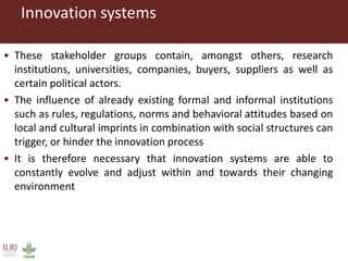 From technology transfer (TT) to agricultural innovation systems (AIS)
