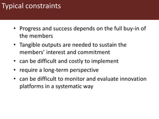An overview of innovation platforms