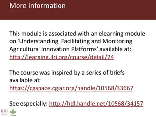 An overview of innovation platforms