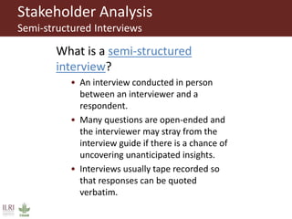 Composition and initiation of agricultural innovation platforms