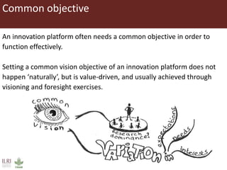 Composition and initiation of agricultural innovation platforms