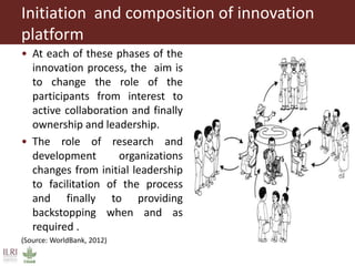 Composition and initiation of agricultural innovation platforms