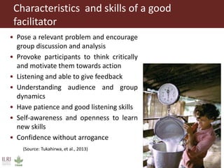 Coordination and facilitation of innovation platforms