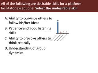 Coordination and facilitation of innovation platforms