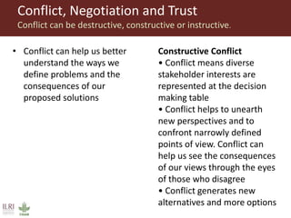 Power and conflict in innovation platforms 