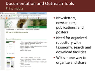Communications and innovation platforms
