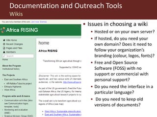Communications and innovation platforms