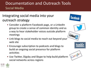 Communications and innovation platforms