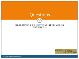 F00tnote.com Basic Search Results© 2008 GenealogyMedia.com 2936,602 Hits