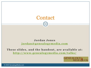Pre-Ellis Island Immigrants© 2008 GenealogyMedia.com 46How do you find immigration info on the internet for people who came to the US way before Ellis Island if you do not know what ship they came on or what port they came to  (and if they have a very common name)?These are challenging issues. 	You will need to perform multiple searches. I recommend Steven Morse’s site. It will allow you to search on more fields. You can also switch arrival ports to facilitate searching for the same passenger arriving in different ports. (Some searches require subscriptions.)