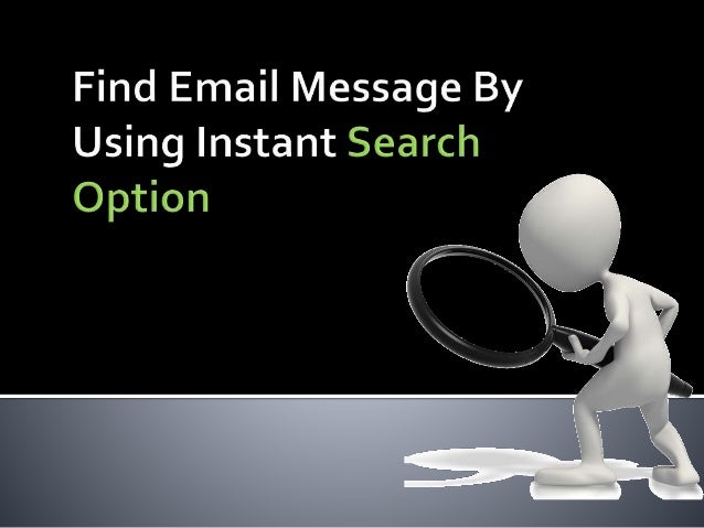 How To Find Email In Outlook