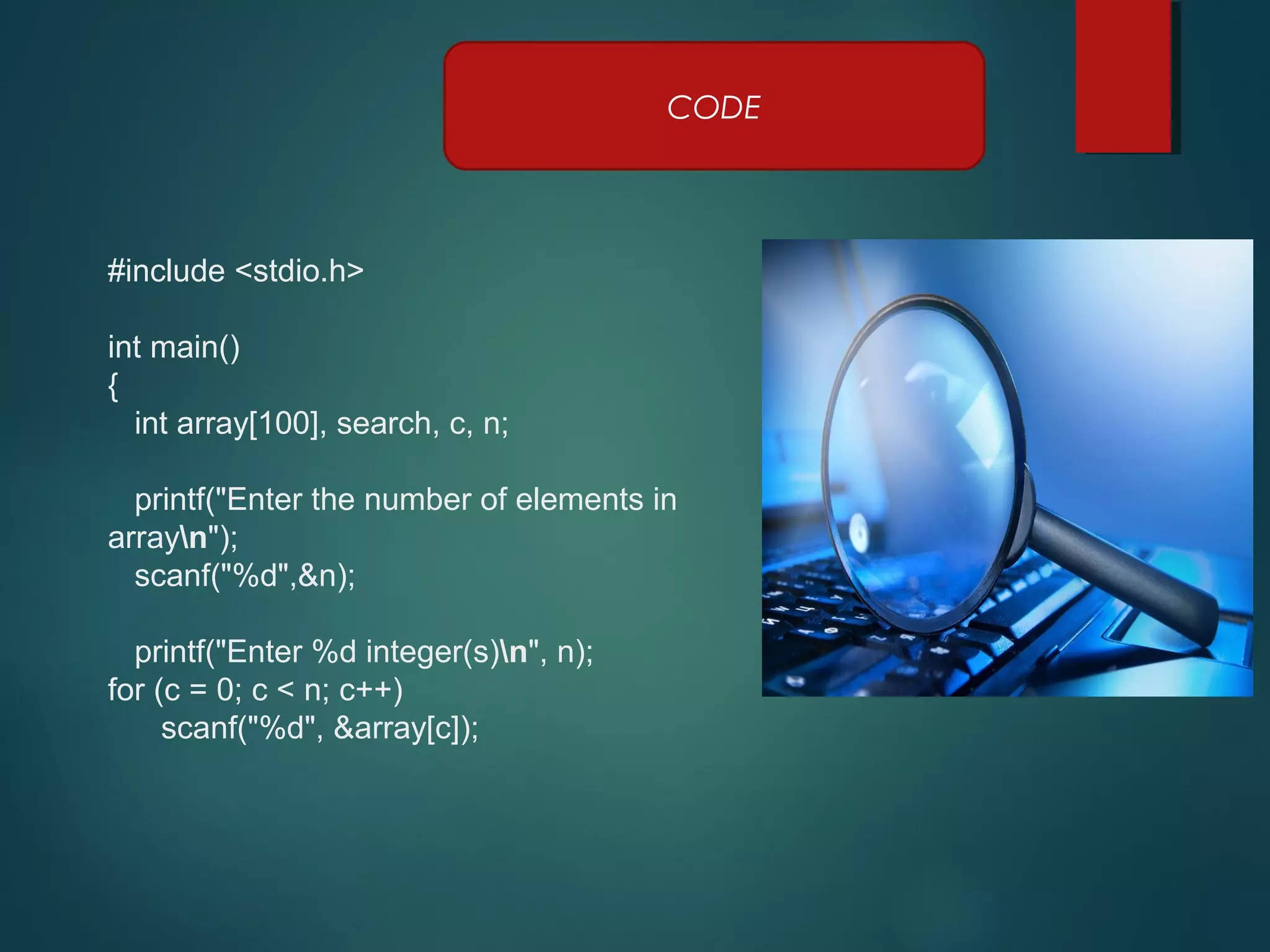 Linear and Bianry search | PPT
