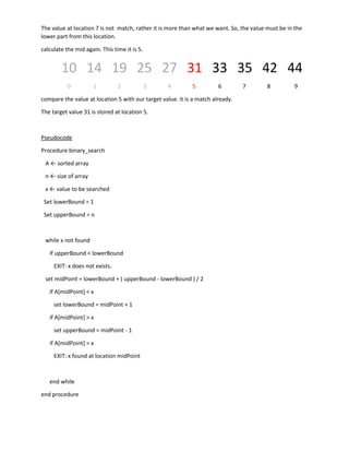 Linear and Binary Search | PDF