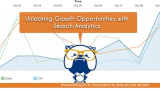 #searchanalytics for #searchlove by @aleyda from @orainti
Unlocking Growth Opportunities with
Search Analytics
 