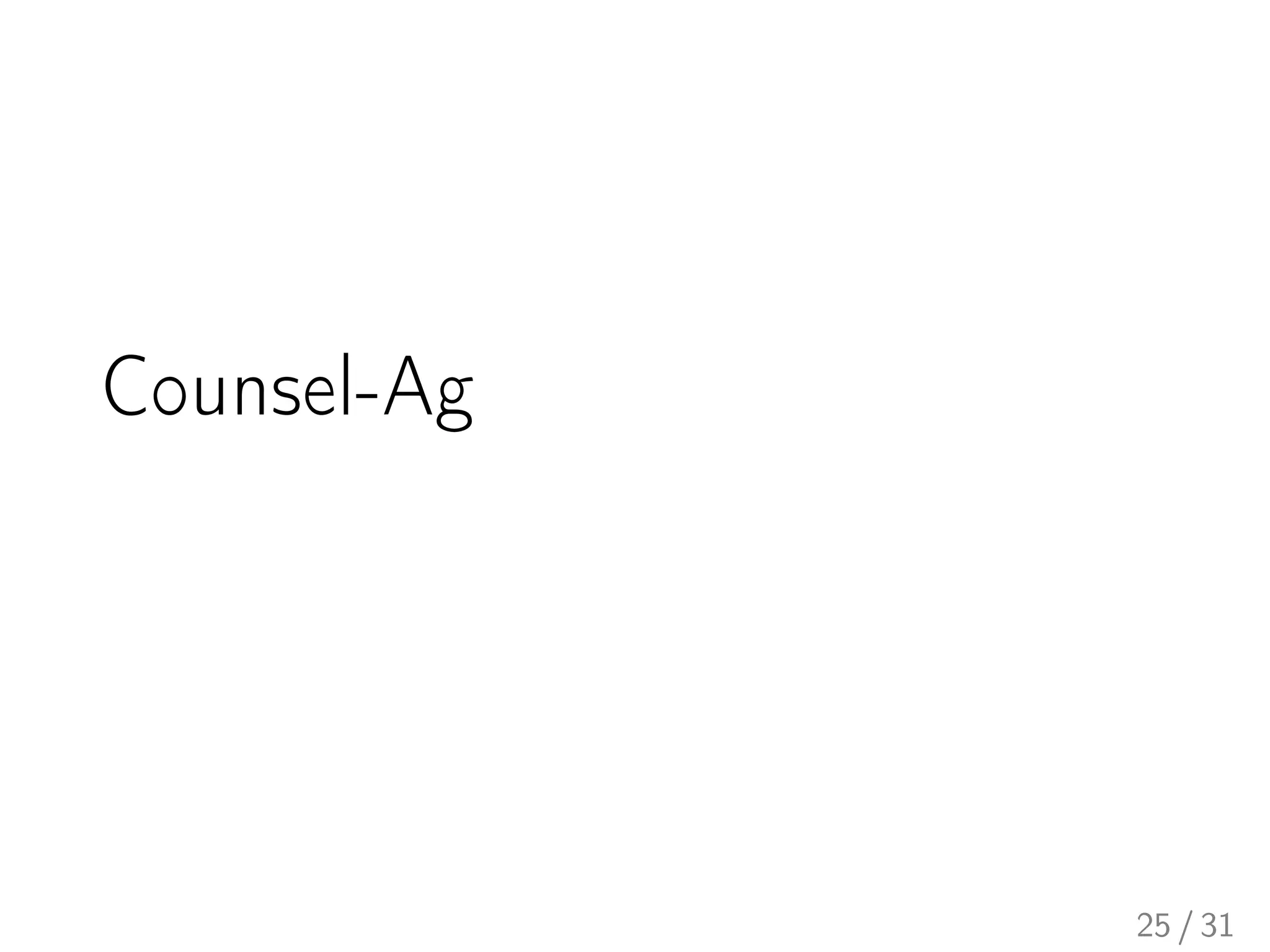 Counsel-Ag
25 / 31
 