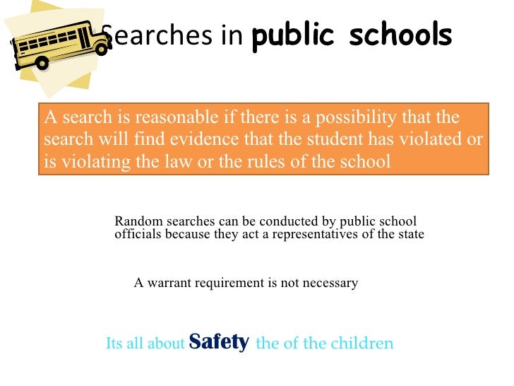 Searches in public schools