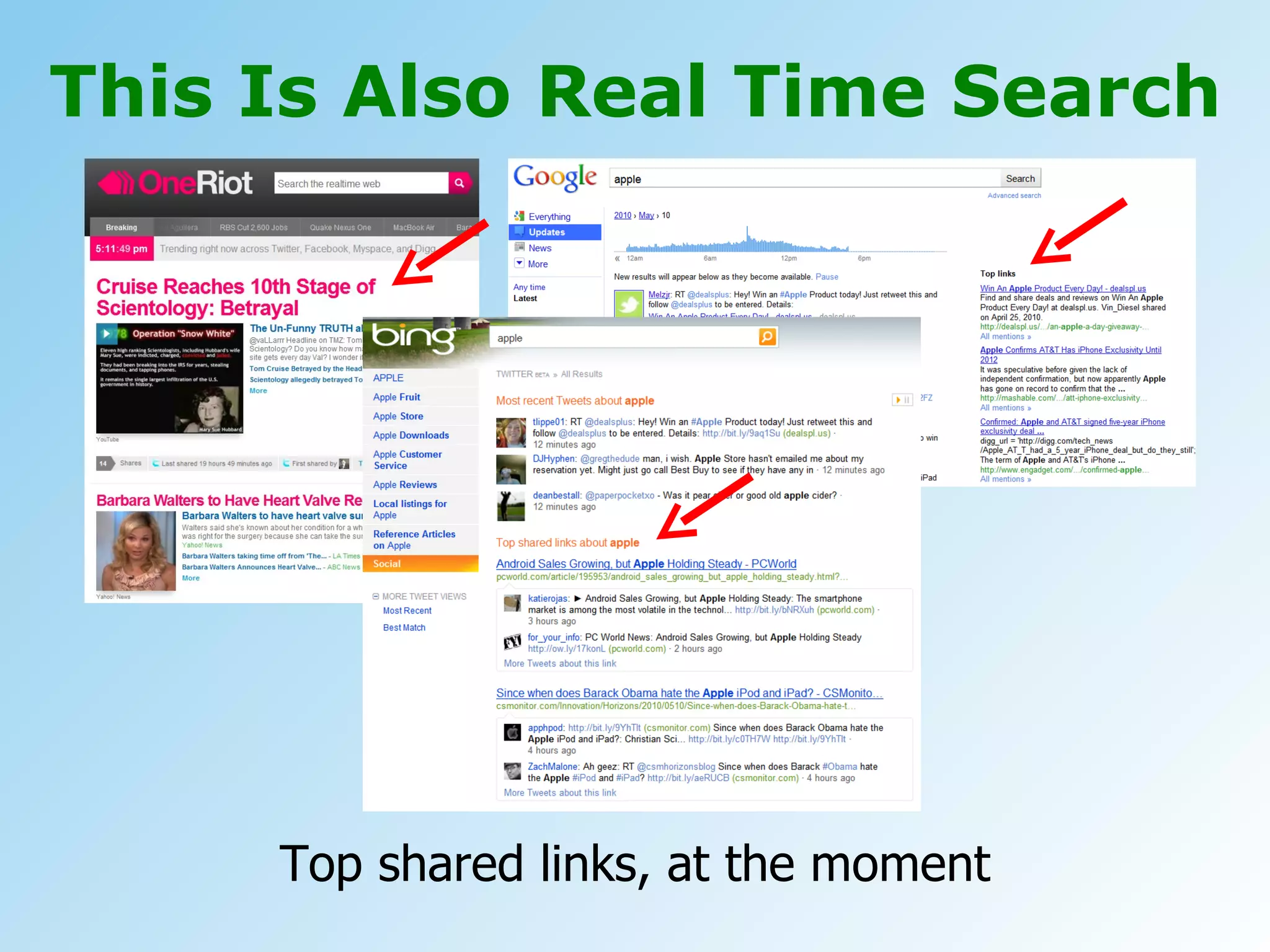 This Is Also Real Time Search Top shared links, at the moment 