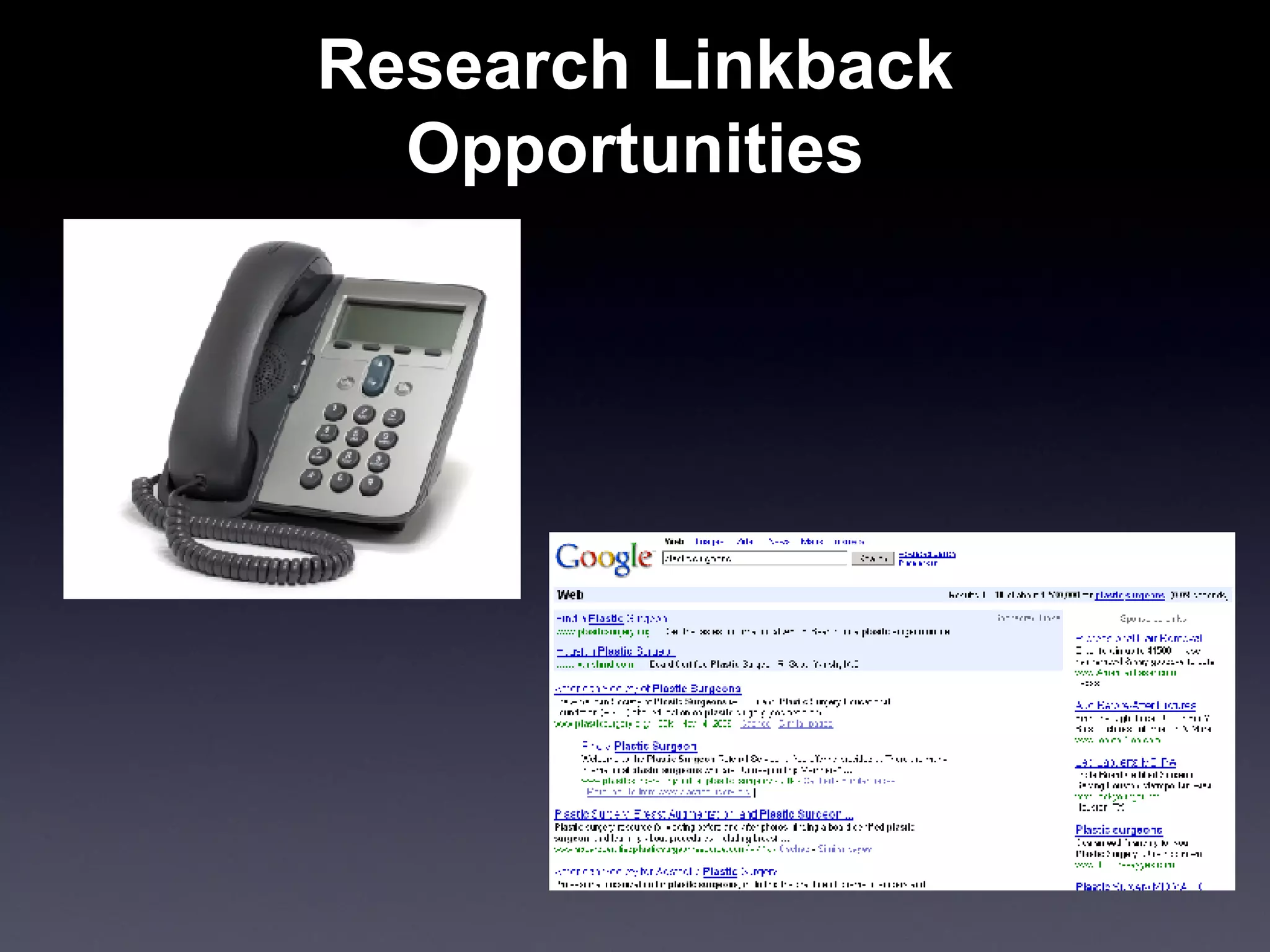 Research Linkback Opportunities 