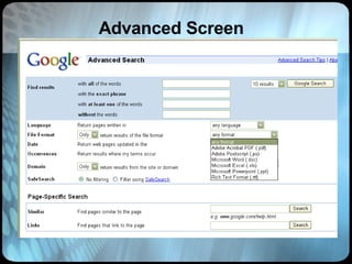 Advanced Screen 