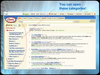 You can open these categories! 