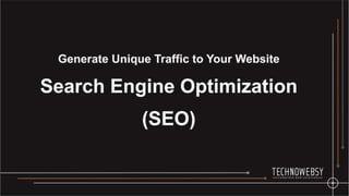 Search engine optimization - technowebsy