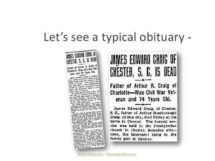 How To Search For Deceased Family Members In Obituaries
