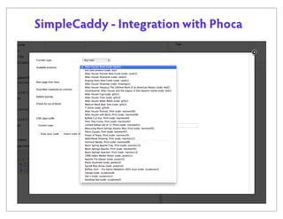 SimpleCaddy - Integration with Phoca

 