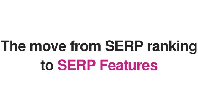 SERP Features Massively Impact CTR
 