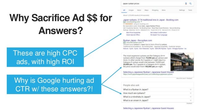 Answers  More Searches
The addiction of search is
powerful, i.e. “Google always
knows just what I mean!”
 