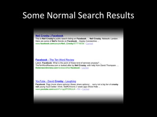 Some Normal Search Results
 