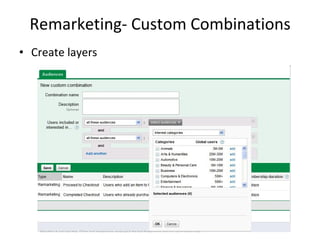 Remarketing- Custom Combinations Create layers 