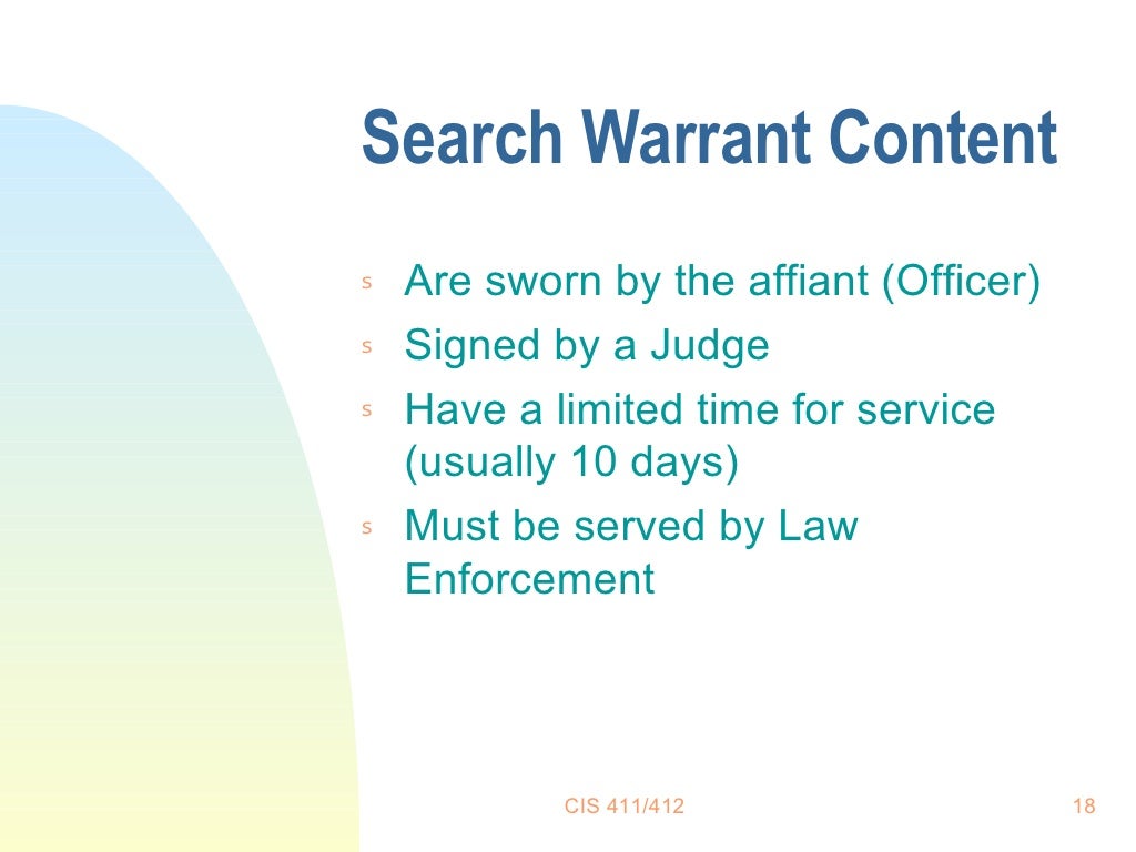 Search Warrants