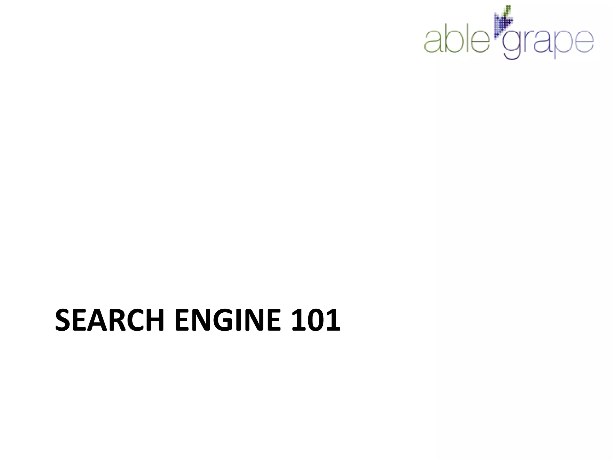 Search ENGINE 101