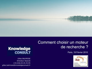 Comment choisir un moteur de recherche ? 