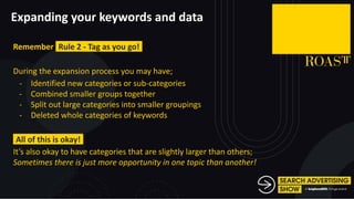 Paige Hobart - How to do GOOD Keyword Research - Search Advertising Show 2021 Slide 37