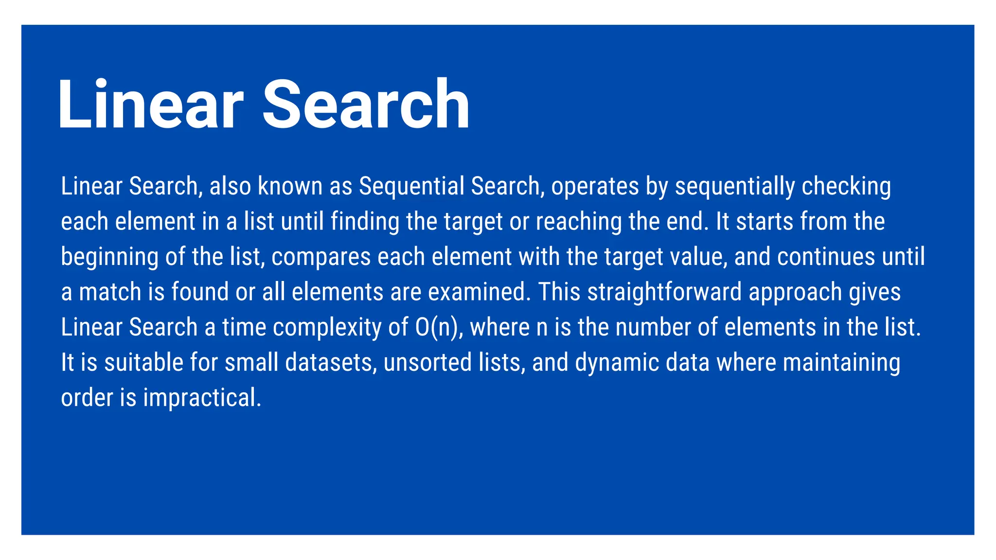 Search Algorithms: Linear Search vs. Binary Search - Which is Better ...