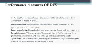 Performance measures OF DFS
 